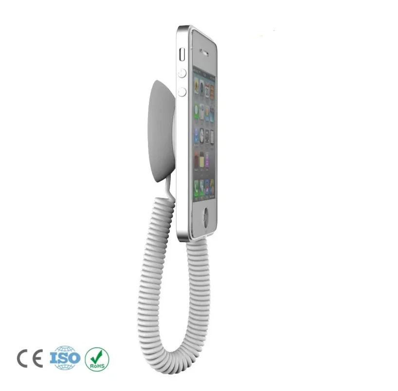 Mobile Phone Anti-theft Chains Devices Security Fixator Pedestal Retractable Upper Bracket Structure