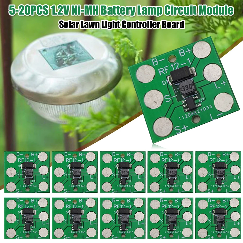 

Solar Lawn Lamp Controller Board Lawn Lamp Circuit Board Ni-MH Battery Circuit Module for Street Lights