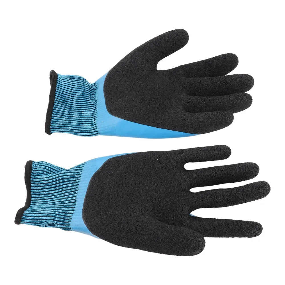 

500V Voltage Insulation Work Gloves Rubber Blue High Voltage Gloves Durable Voltage Proof Gloves Industrial Use