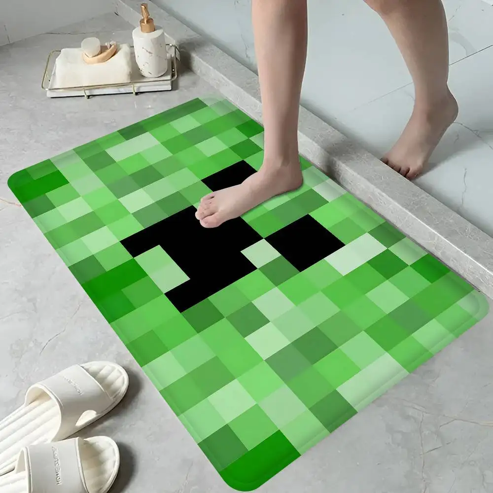 Sandbox Game M-Minecraft Floor Mat Cheaper Anti-slip Modern Living Room Balcony Printed Bedside Mats