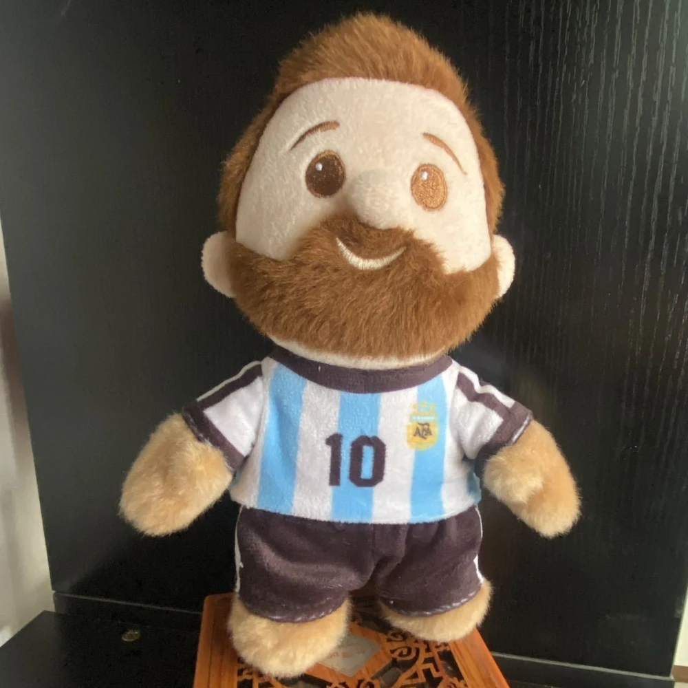 18cm Messi Soccer Star Player Plush Doll Stuffed Toy Football Fan