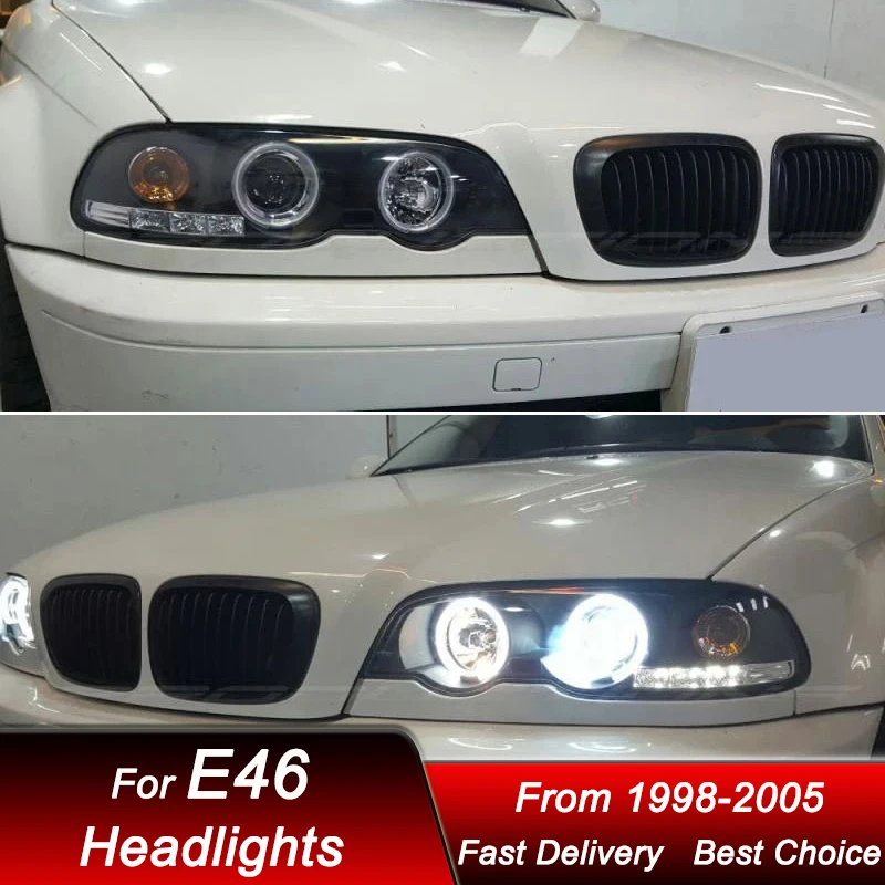 

Car Headlights For BMW 3 series M3 E46 2 doors 1998-2005 new LED DRL Headlamp Assembly Upgrade Projector Lens Accessories Kit