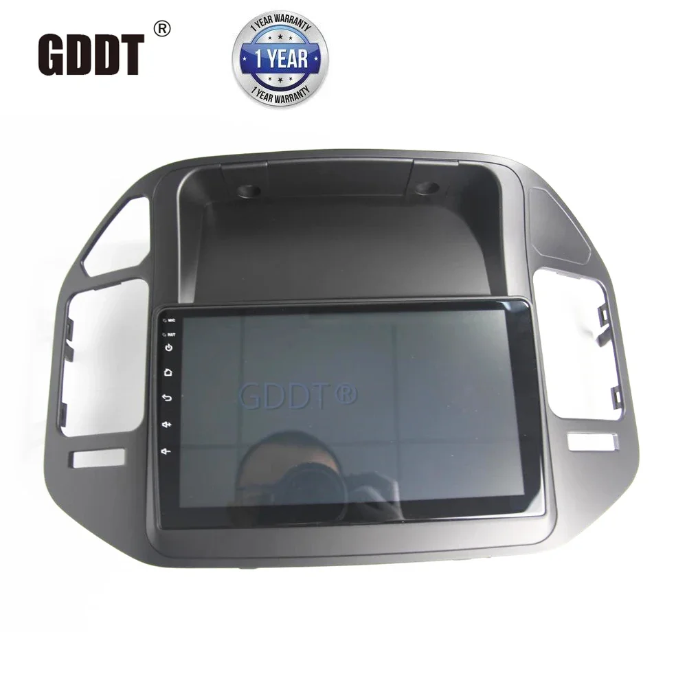 1 Piece 9 Inch Car Radio Player Frame for Pajero V73 GPS Navigation Fascia Panel for Montero Wood for Shogun V77 V75