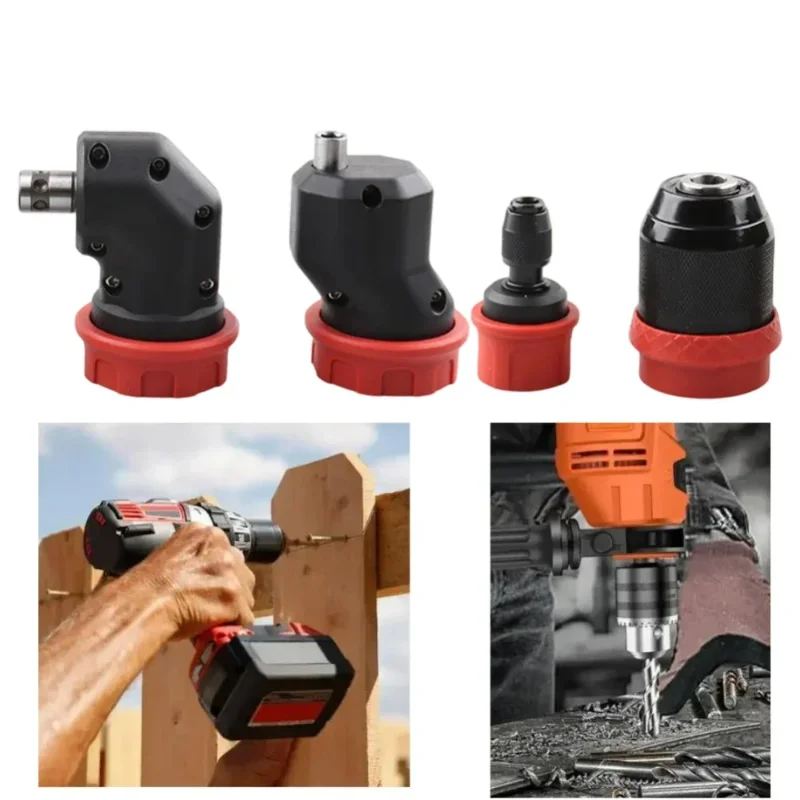 Quick Release Drill Chuck Adapter for 6.35mm Shank Brushless Rechargeable Electric Power Drill Conversion Tool Parts