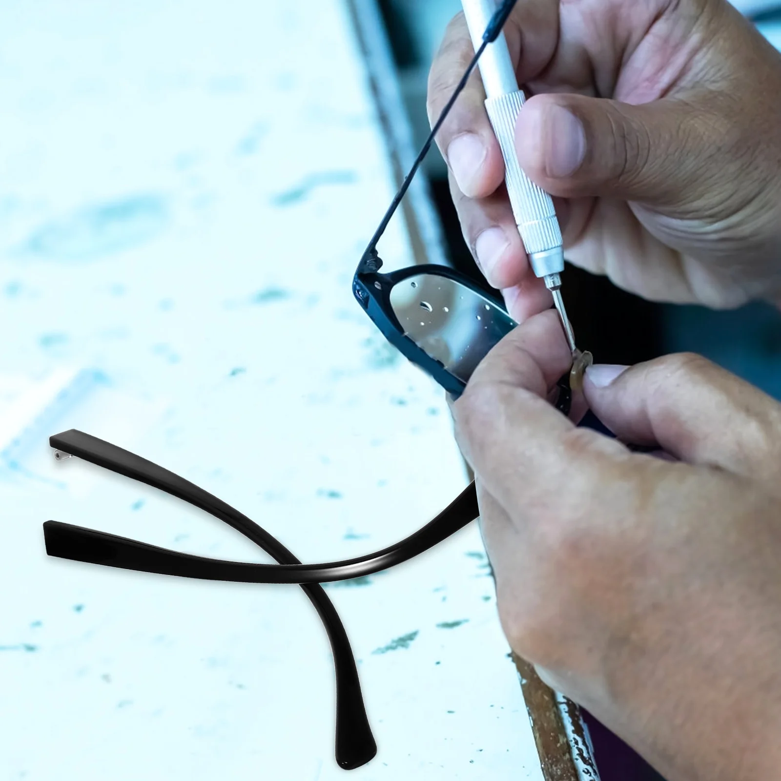 

2 Pairs TR90 Eyeglasses Replacement Temple Accessories Comfortable Design Universal Glasses Arm Legs Repair Kit Frames Parts