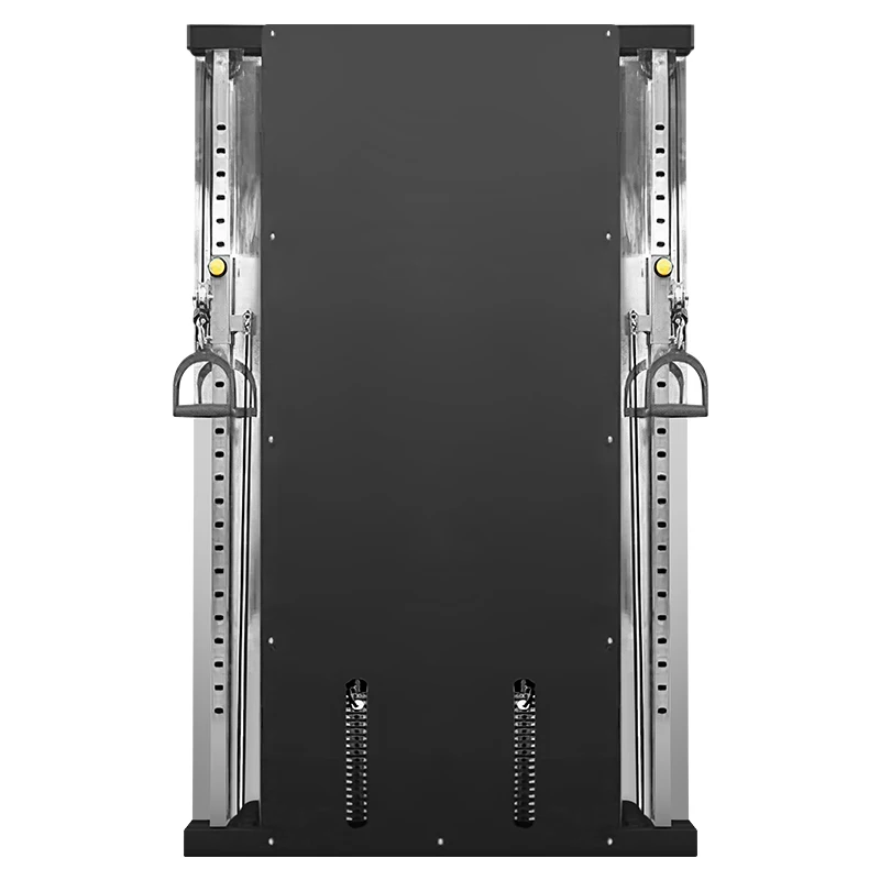 #￥Commercial Wall Mount Cable Trainer Mini Wall Pulley Station Steel Frame Dual Weight Stack Gym Workout Equipment