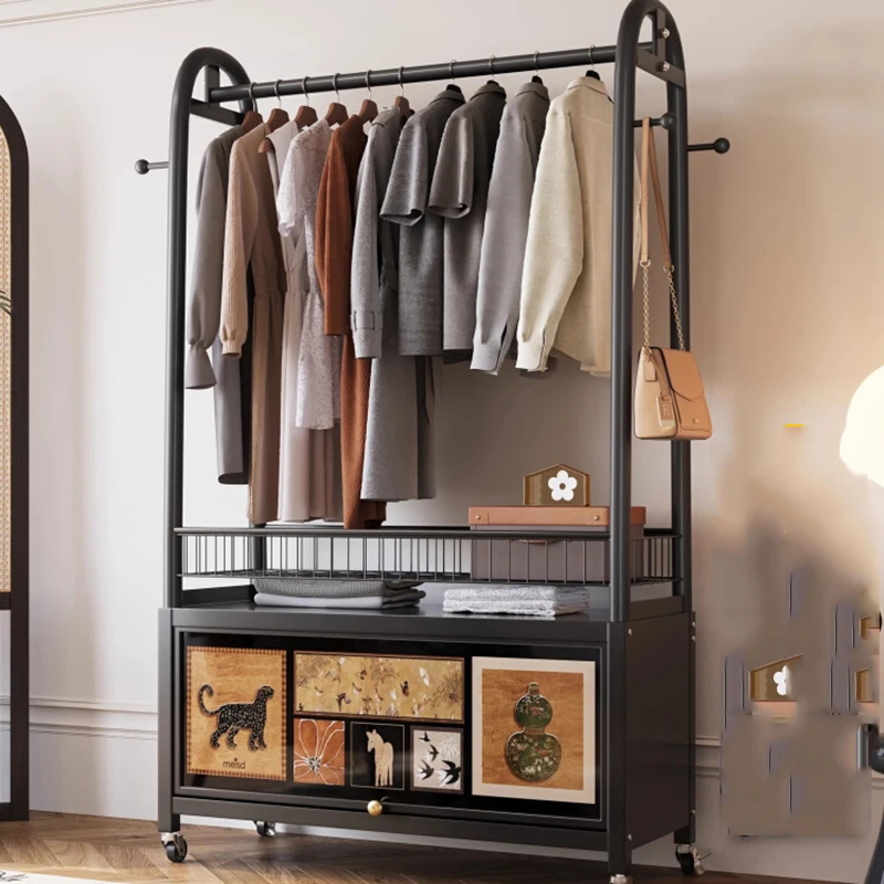 

Bedroom Storage Coat Racks Luxury Minimalist Floor Vintage Coat Racks Black Balcony Tendedero Ropa Plegable Home Furniture