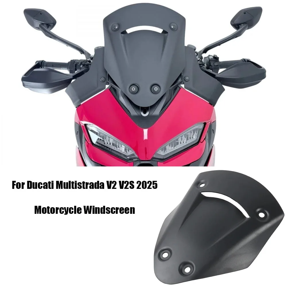 

For Ducati Multistrada V2 V2S Windscreen Wind Accessories Deflector, Quick Release, Stable Riding, Universal Fit 2025