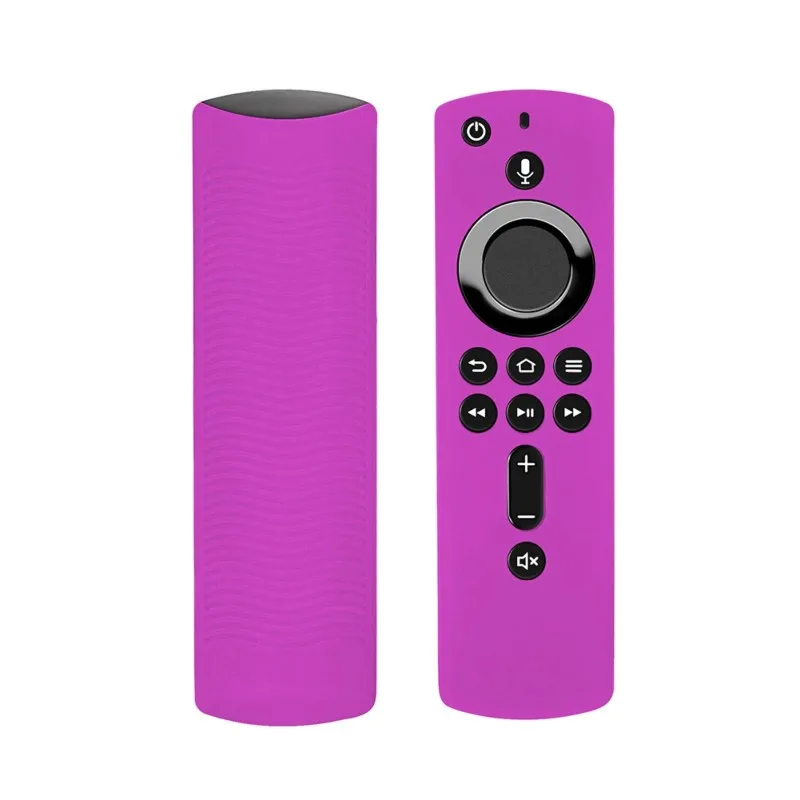 【CYBER MONDAY】Silicone Protective Case For Amazon Fire TV Remote Control Shockproof Full Coverage Skin - Purple
