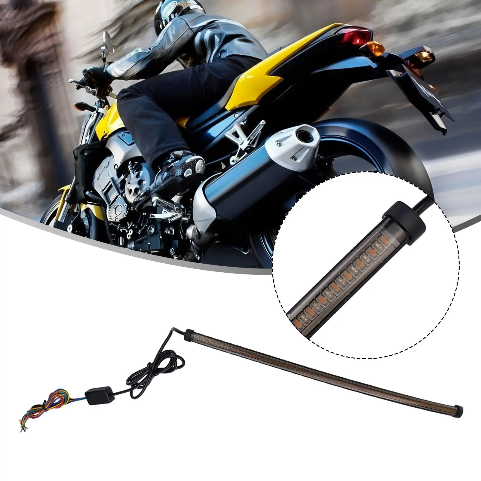 Car LED Strip Light Strip Lamp DC 12V Flexible LED Motorcycle Stop Light Flexible LED Motorcycle Stop Light 6000 K Modern Touch