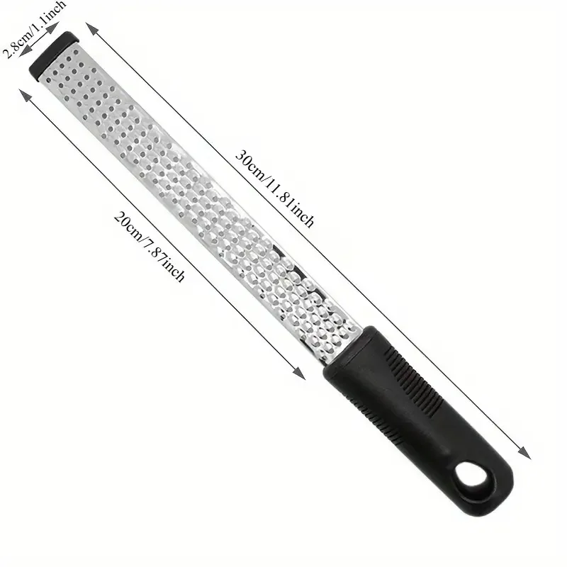 مبشرة الجبن والخضروات من الفولاذ المقاوم للصدأ قطعة واحدة - مقبض بلاستيكي قبضة مريحة أداة مطبخ متينة سهلة التنظيف للطهي المنزلي #6