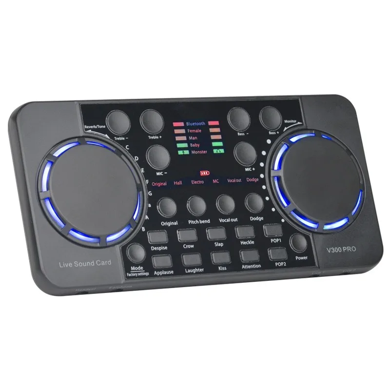 V300 live broadcast sound card set for mobile phones and computers Internet celebrity live streaming host reverb sound card
