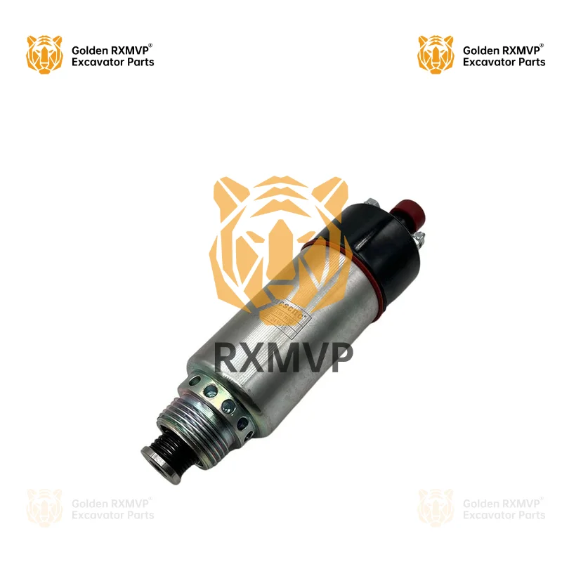 For cat Caterpillare 325b/325c Flameout Switch Solenoid Valve 155-4652 Flameout Motor Cut-Off Valve 24v Excavator