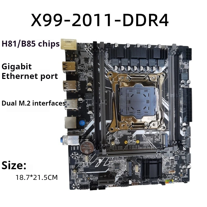 

Original X99 main board 2011 pin V3V4 desktop computer main board DDR4 dual M2 interface studio brick set