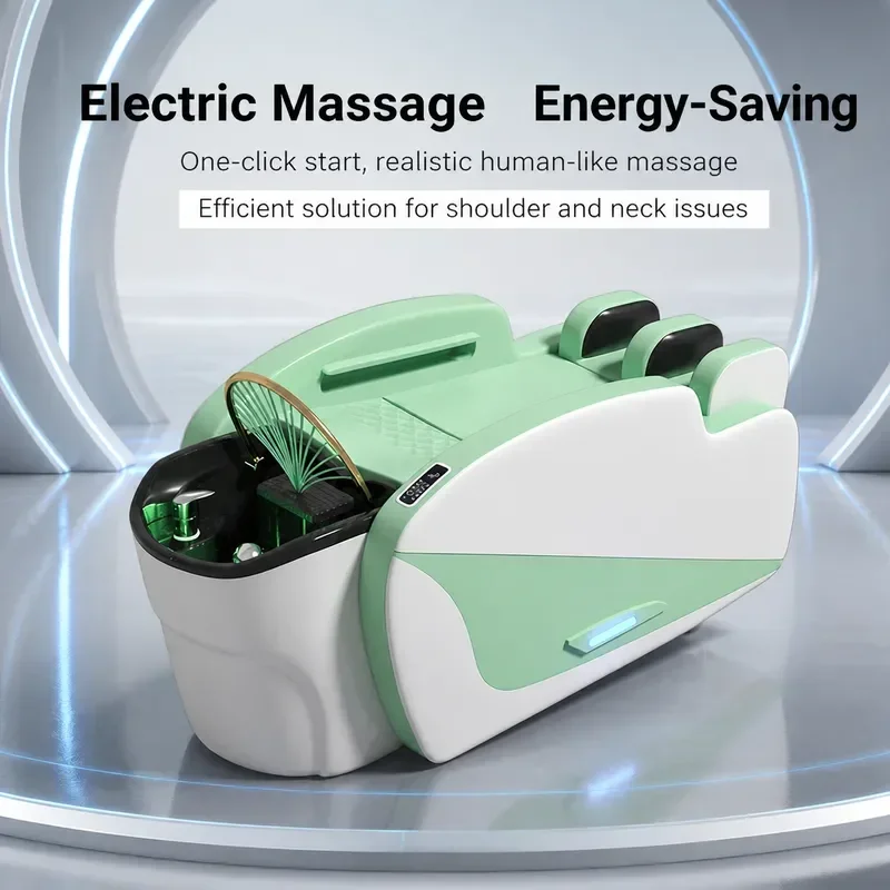 Automatic Intelligent Electric Massage Shampoo Bed for Hair with Constant Temperature Water Circulation and Head