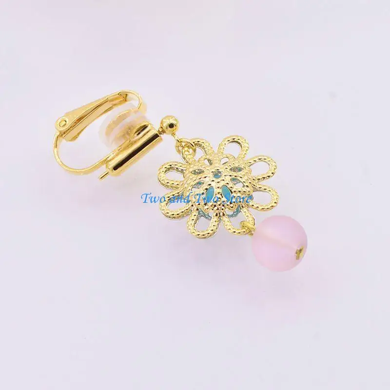 

HX6F 10Pcs DIY Earring Converter With Comfort Earring Pads Turn Pierced Earrings