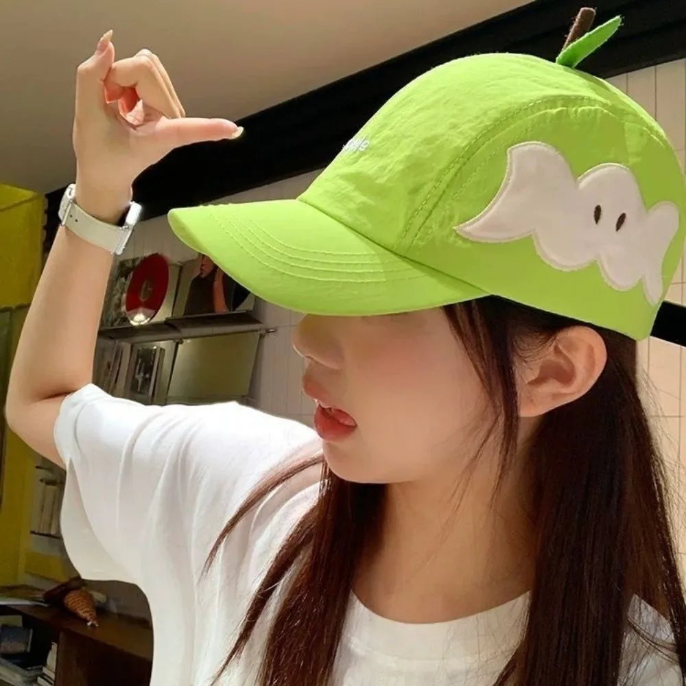 

Versatile Cotton Fruits Baseball Cap Sunscreen Peaked Embroidered Letter Hat Fashion Cool Creative Fruits Cap Street