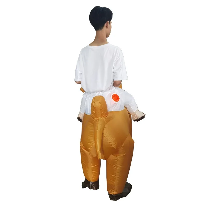 Riding Camel Inflatable Clothing on Amazon Hot Selling Funny Annual Meeting Stage Props Stupid and Cute Cartoon Camel Inflatable