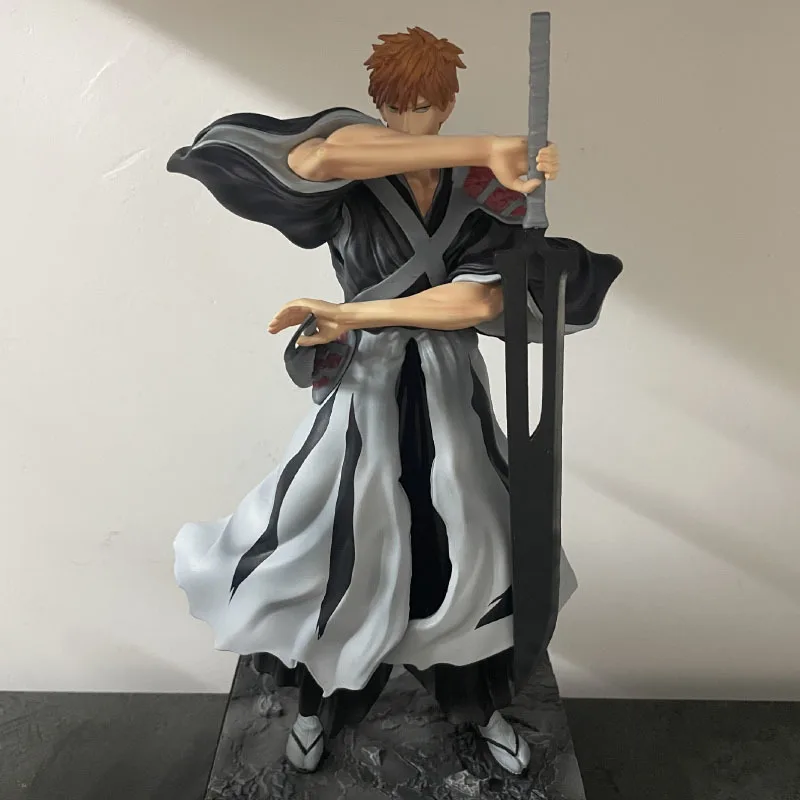 

Anime Bleach Kurosaki Ichigo Action Figure Manga Figurine Kurosaki Ichigo Model Toys 35cm GK Statue Doll Ornament Peripheral