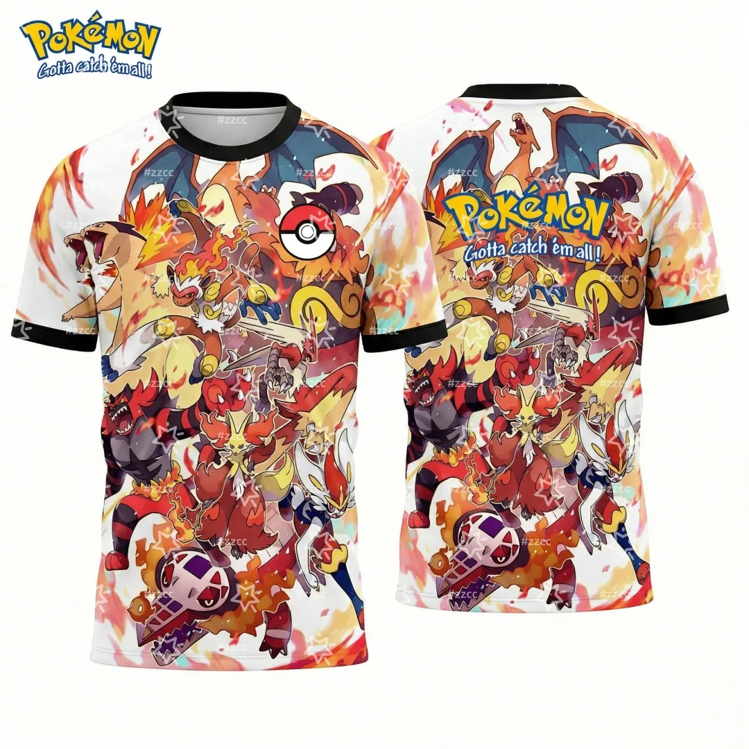 

Футболка с графическим принтом Покемон 2026, мужская футбольная майка, быстросохнущая спортивная футболка для мужчин, детская одежда, футболка Y2K для женщин