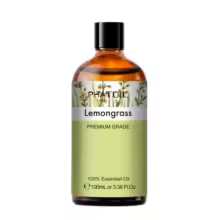 PHATOIL 100ML Lemongrass Aromatic Essential Oil Natural Peppermint Citronella Tea Tree Vanilla Juniper Geranium Chamomile