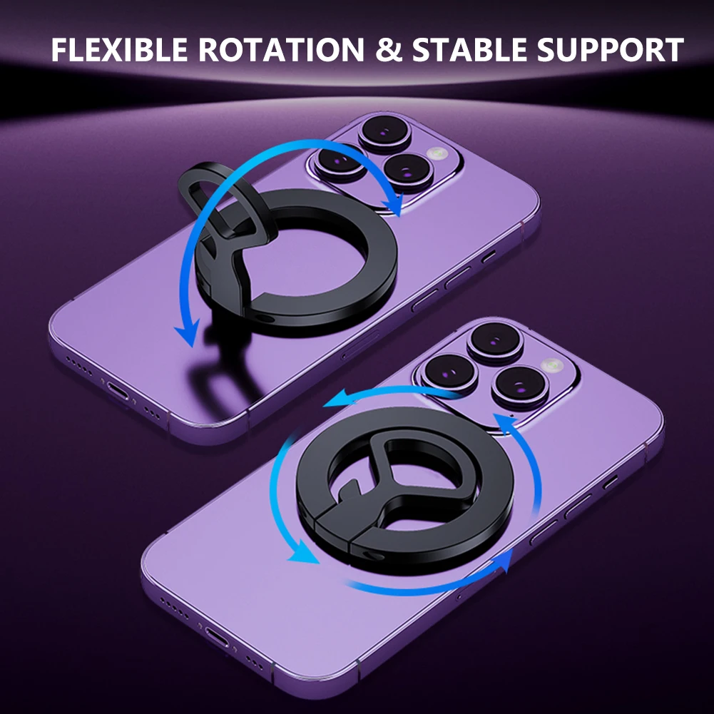 Supporto per telefono apribottiglie con impugnatura magnetica 3 in 1 per cellulare 360 °   Rotazione 360 °   Supporto per cellulare con rotazione in lega per iPhone 15 14