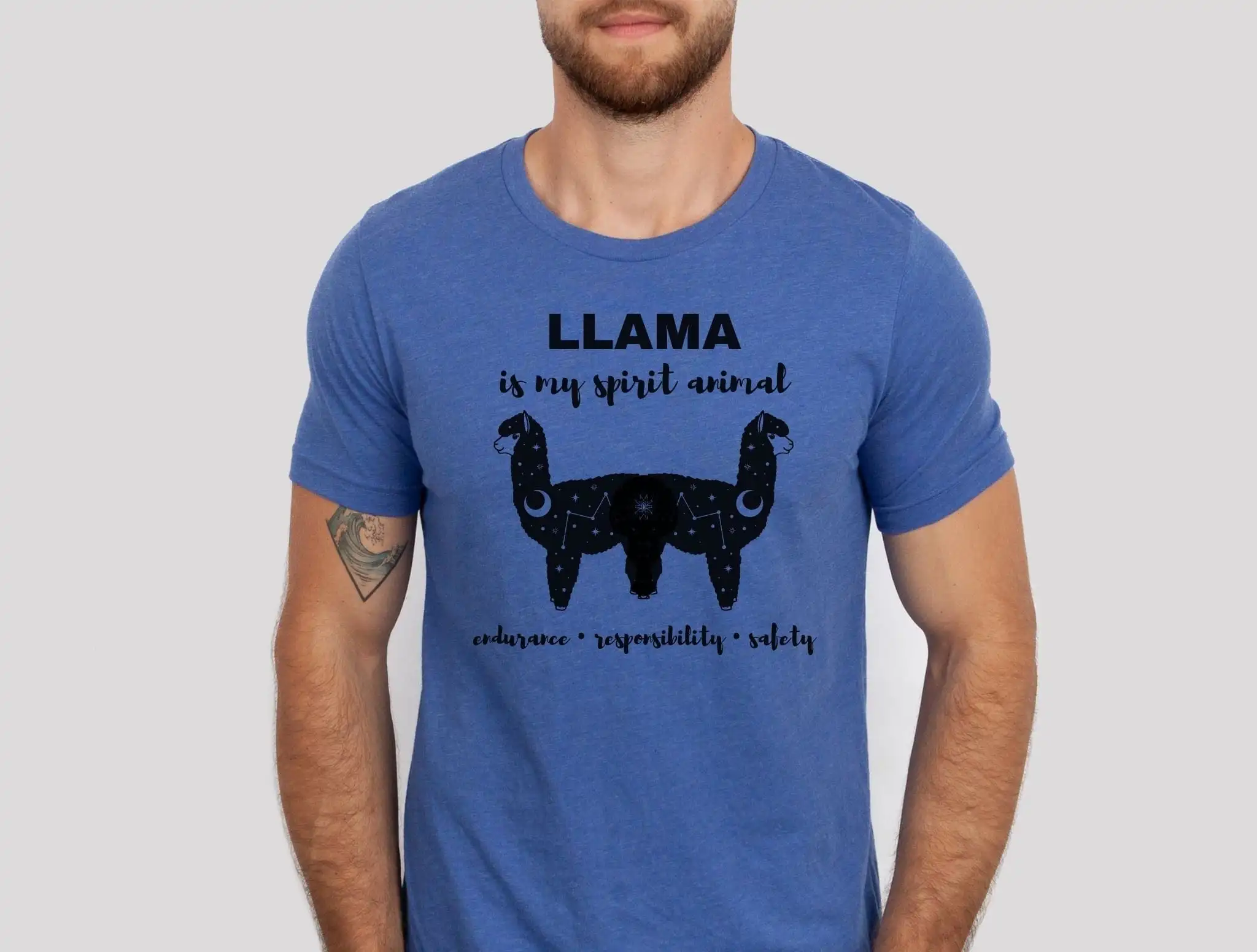 Llama T Shirt Spirit Animal Symbolism Power Shaman