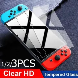 Vidrio Protector para Nintendo Switch, Protector de pantalla de vidrio templado para Nintendo Switch Oled Lite, película de accesorios NS, 1/2/3 piezas