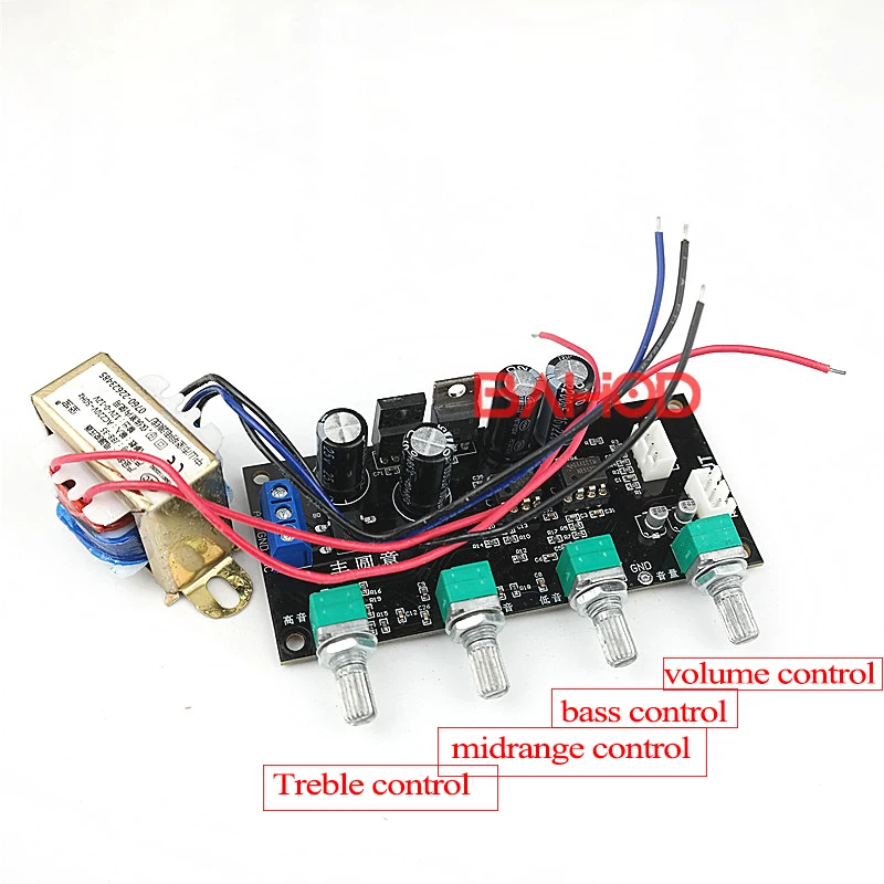 BAHOD NE5532 Pre Amplifier Tone Board Preamp Treble Midrange Bass Preamplifier Volume Control For Home Sound Speaker Audio