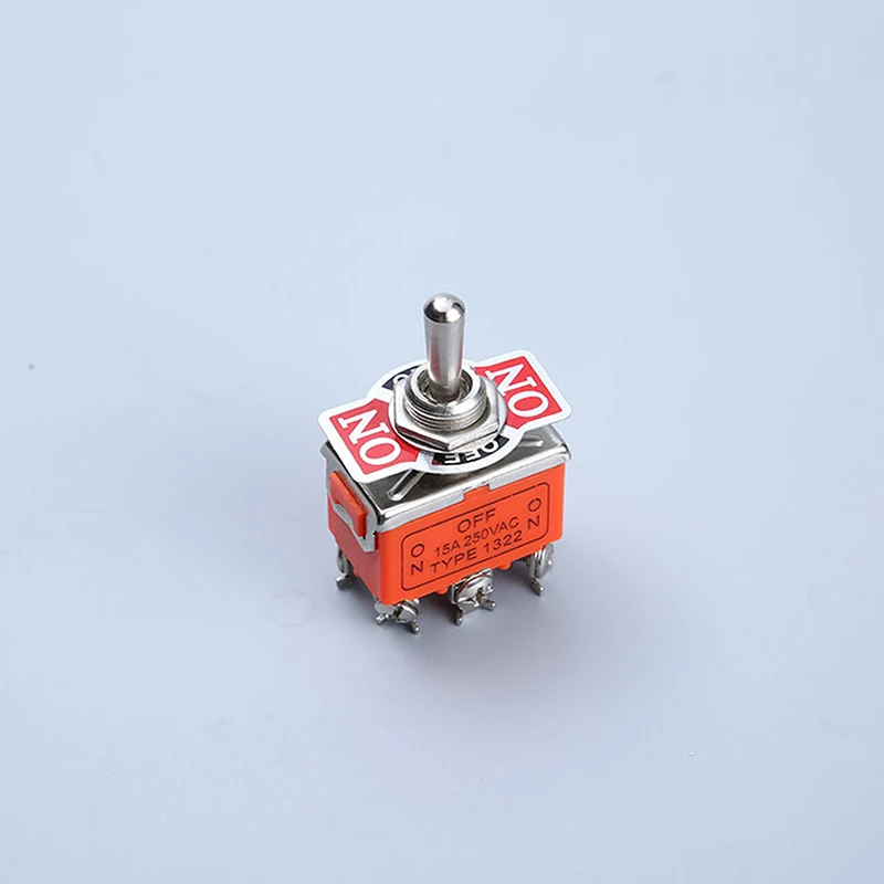 Momentary Toggle Switch (ON) OFF (ON) Spring Return 6 Pin Latching Switch