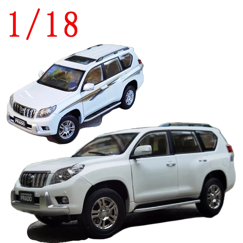 

Литой под давлением масштаб 1/18 Toyota Prado Land Cruiser, модель автомобиля из сплава Toyota PRADO Suv, игровые транспортные средства, игрушки для мальчиков, подарок, оригинальная коробка