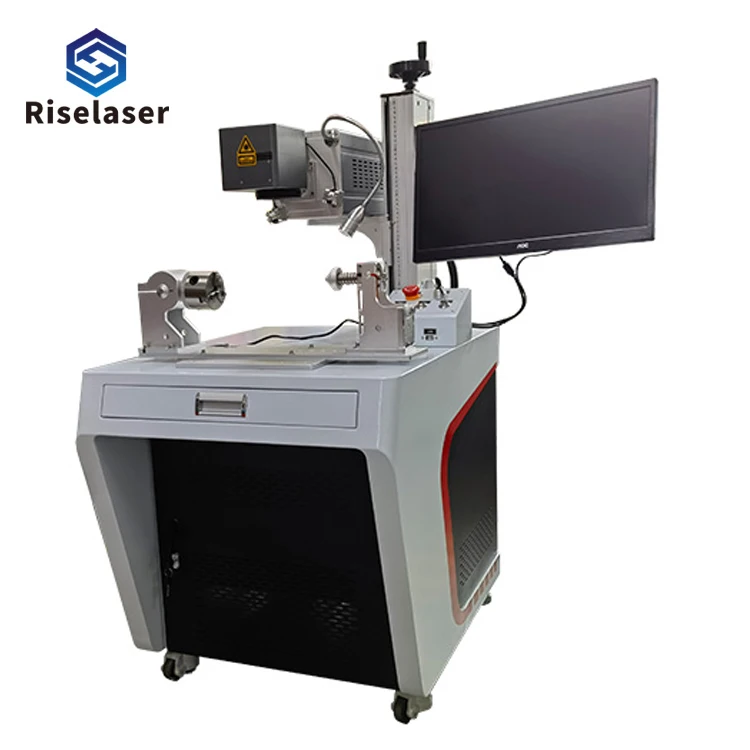 60w Portable Desk Fiber Co2 Laser Marking Machine Multifunction Wood Name Card Co2 Galvo Laser Marking Machine