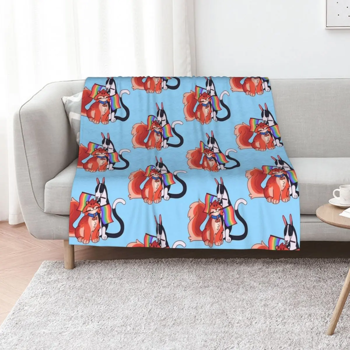 

Warrior Cats: Tallstar & Jake Pride Throw Blanket blankets and throws Blankets Sofas Of Decoration Sofa Throw Kid'S Blankets