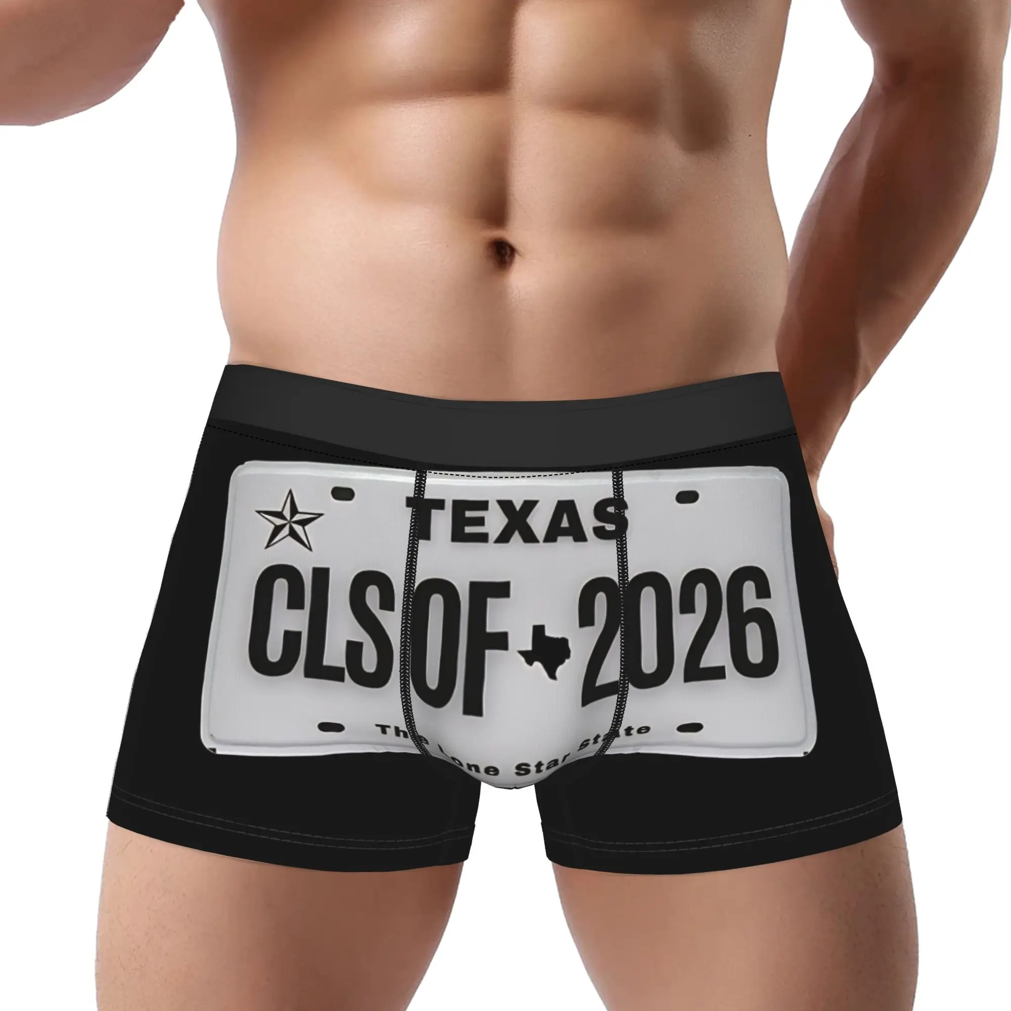 Lone Star State Graduation Senior class of 2026 Underpants Homme Panties Men's Underwear Ventilate Shorts Boxer Briefs
