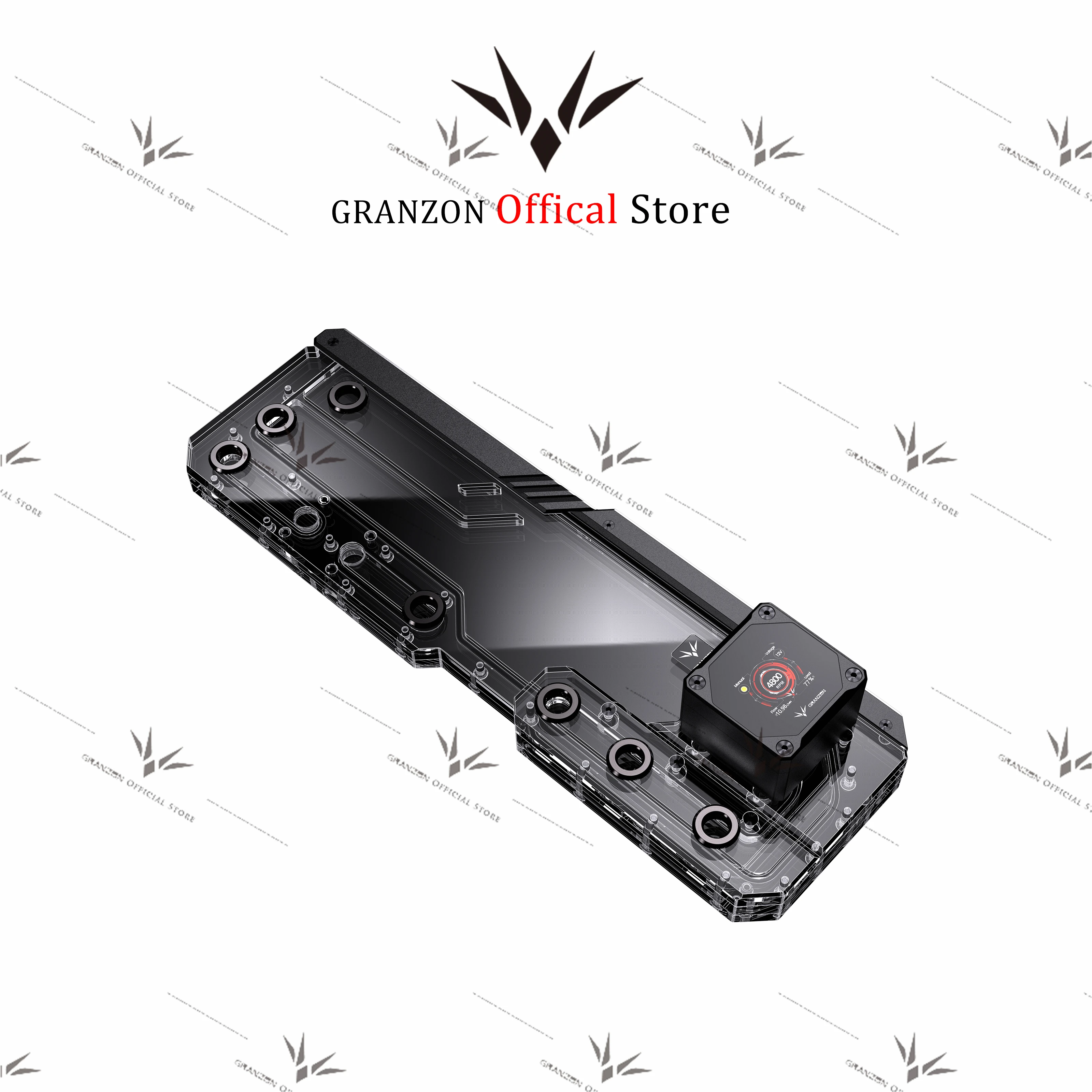 

Granzon Acrylic Distro Plate Reservoir for ASUS ROG Hyperion GR701 Computer Case Water Cooler/Combo/GFM Digital Display DDC Pump