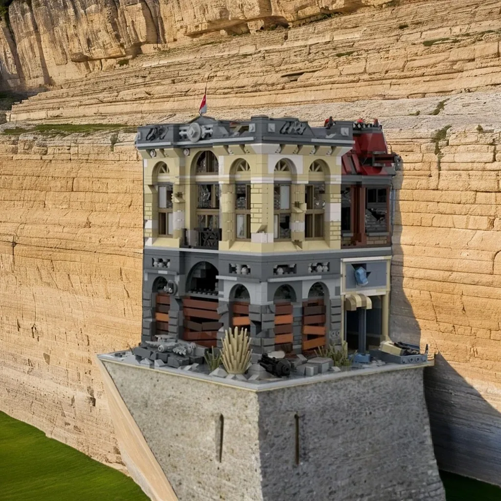 2500 шт. Модульные здания MOC - Банк из кирпичиков, версия 