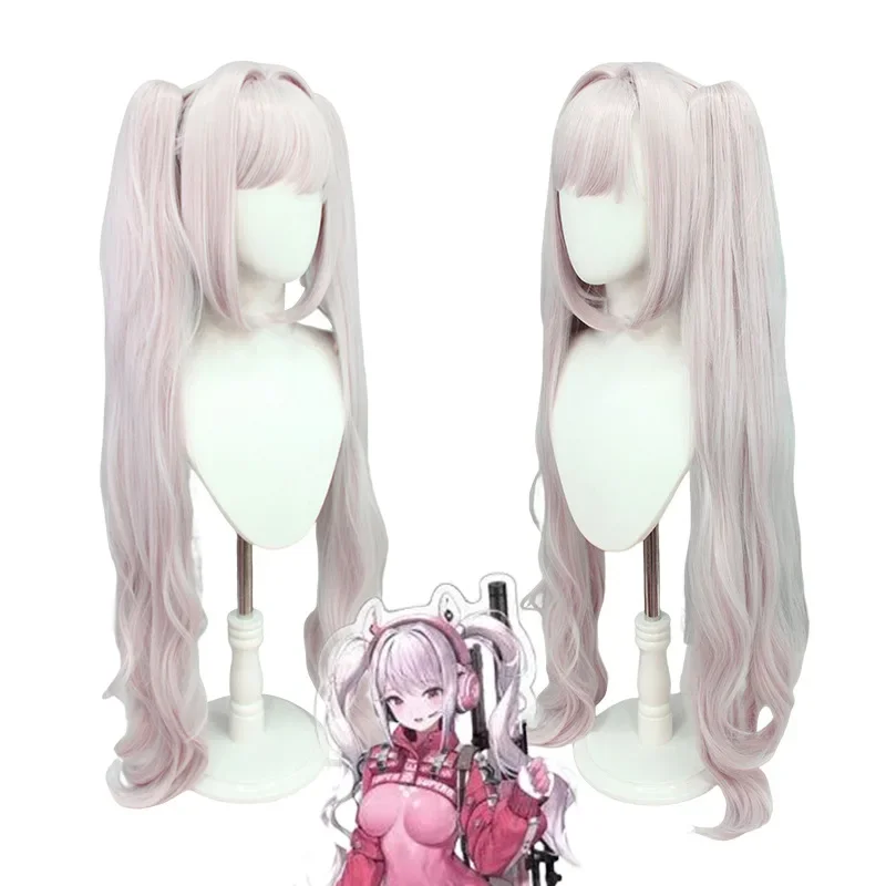 Popular Practical Hot Sale Victory Muse Cos Wig Double Ponytail Curly Female Cosplay Accessories Special Use
