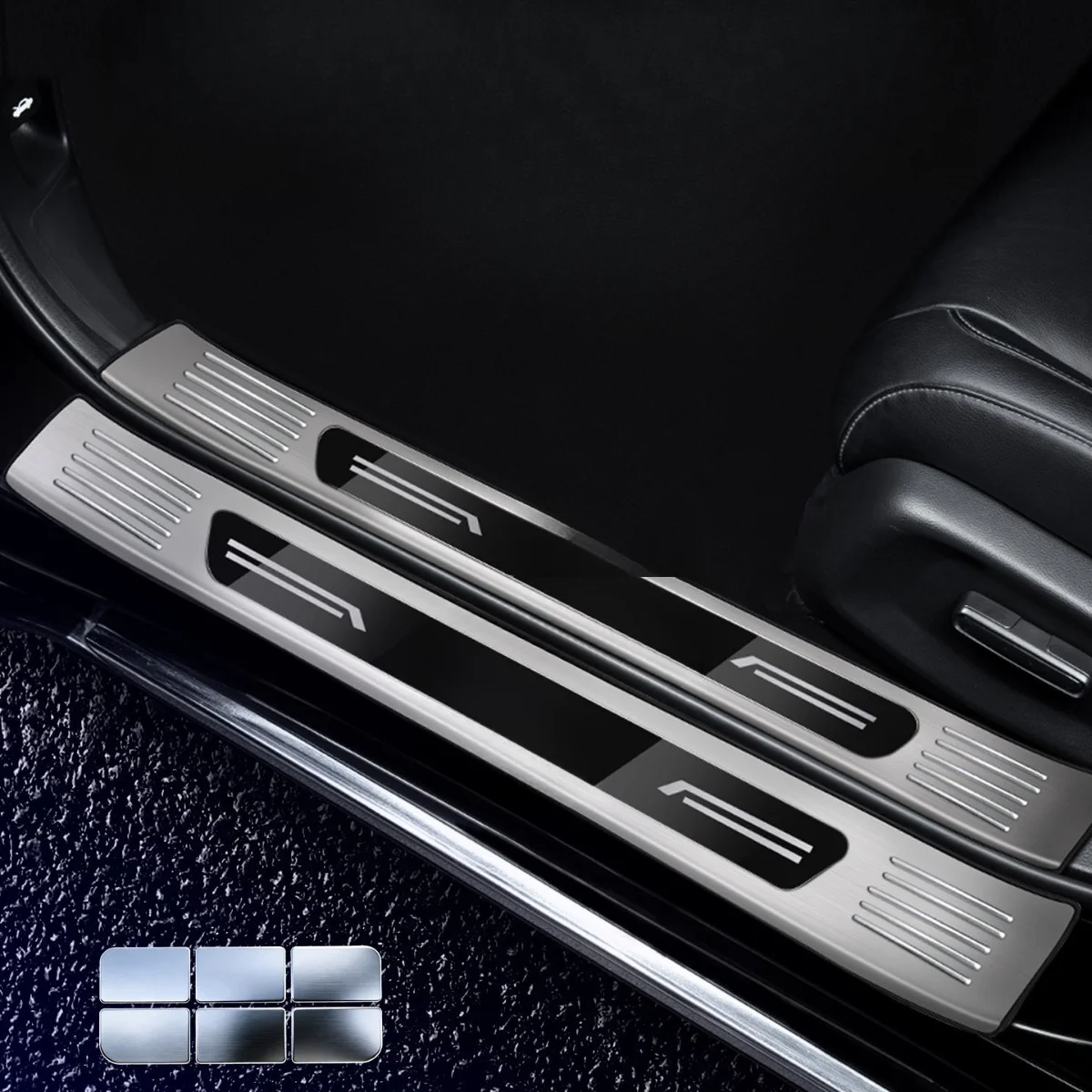 Stainless Steel Car Door Sill Protector Threshold Strips For Geely Galaxy M9 Xingyuan L6 Xingyao 6 8 E5 A7 L7