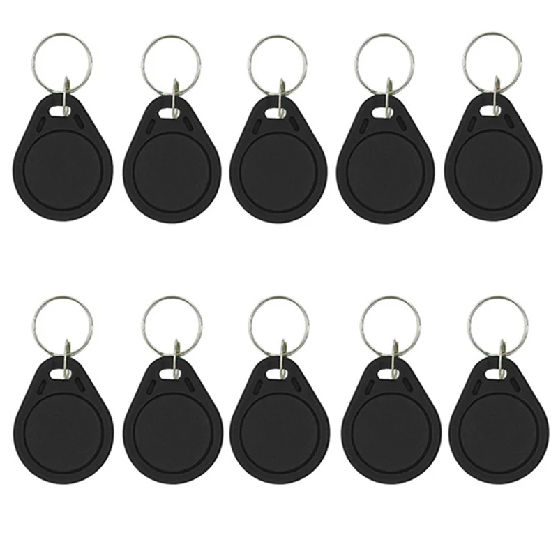 10Pcs 13.56MHz Read Only S50 MF Key Fobs NFC Tag RFID Card For Access Control System Keyfobs