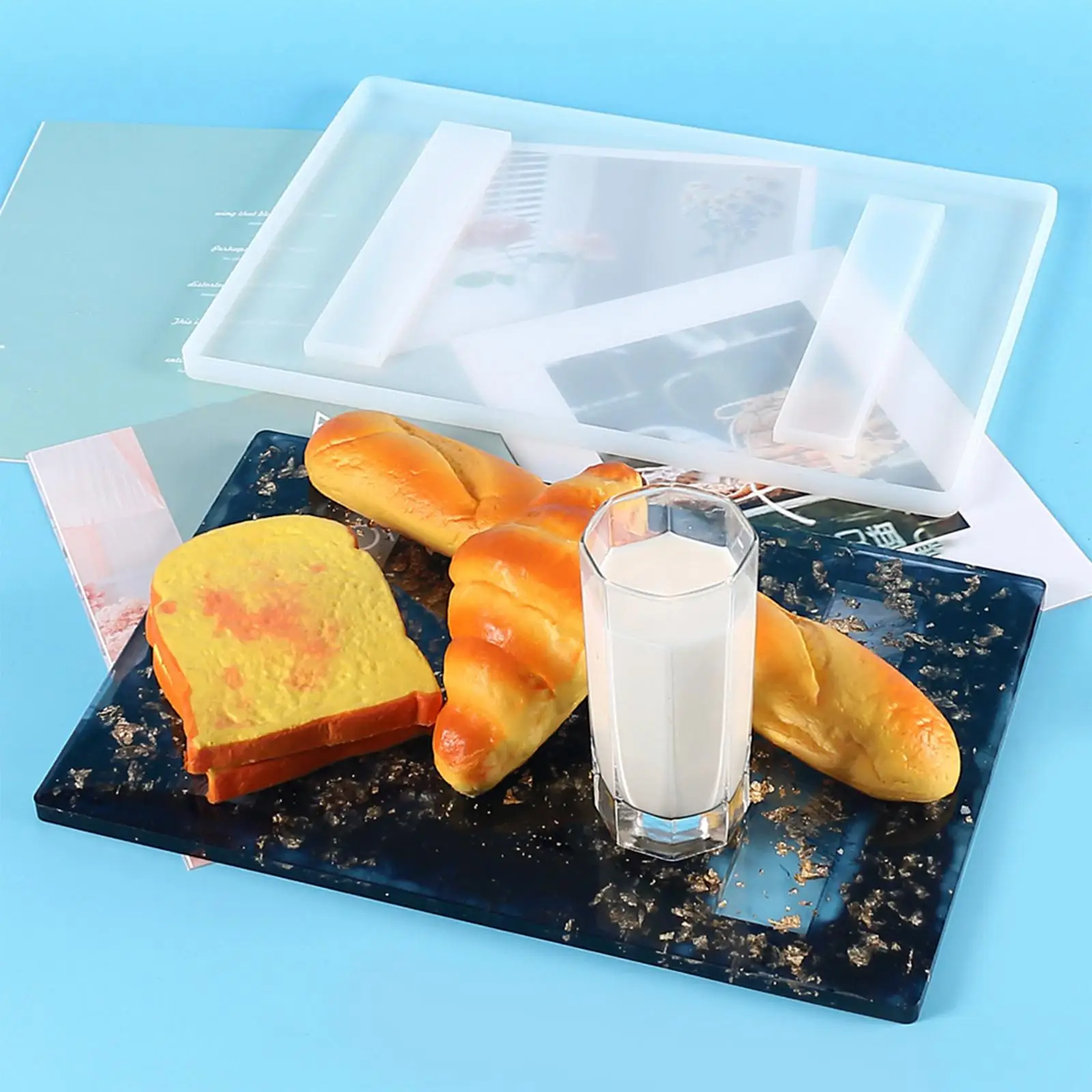 DIY Epoxy Mold Resin Computer Table Desk Rack Craft Silicone Mold