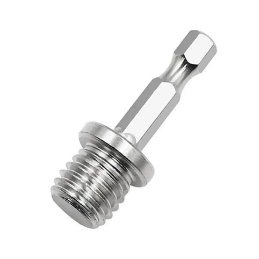 M14 M10 Drill Adapter 1/4 Hex Shank Drill Adapters Screw Thread Connecting Rod Angle Mill Handle Polishing Grinder Electric Tool