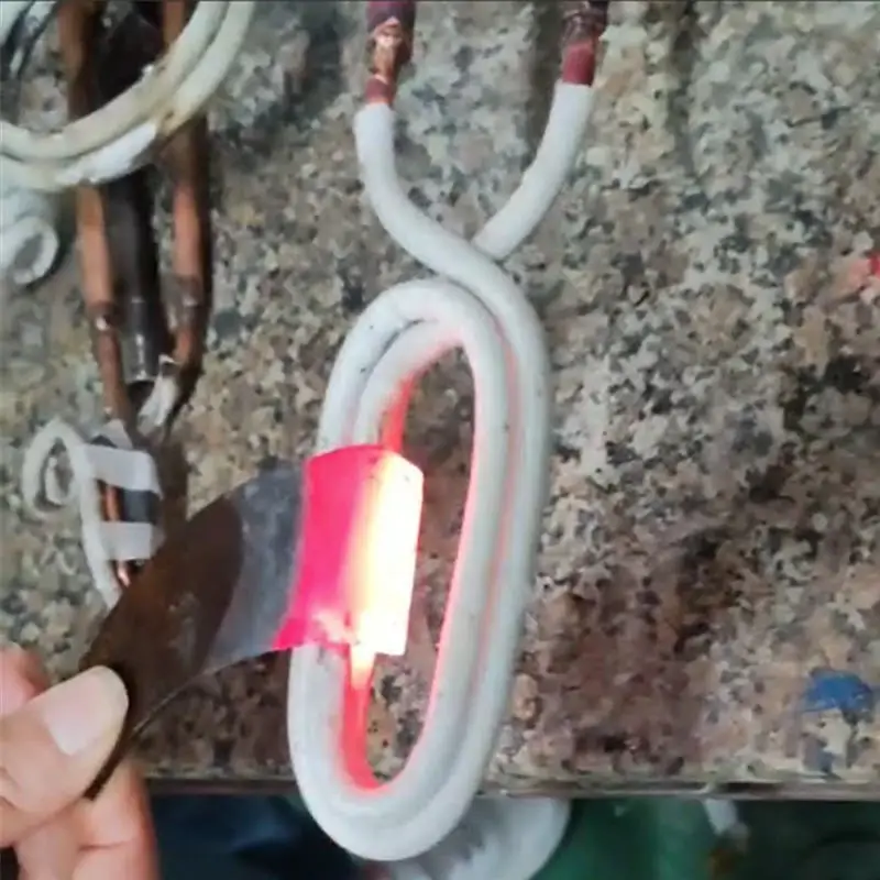 3 Turns Elliptic Copper Induction Heating Coil Head Industrial Welding Brazing Metalworking Efficient Metal Heating Tool