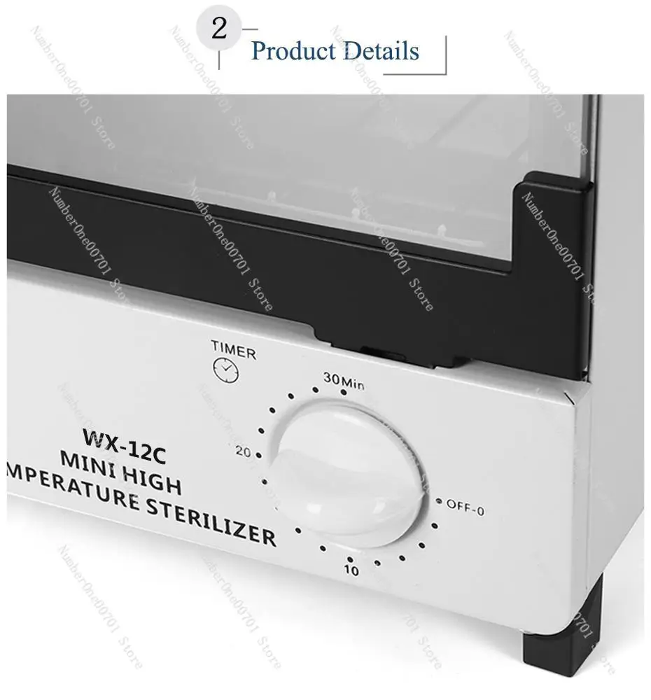 10L 900W Double Deck Nail Tools Heat Sterilizer Autoclave Spa Medical High Temperature Sterilizer