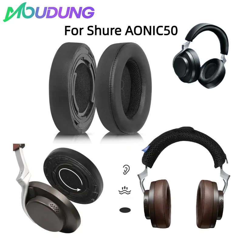 

Replacement Earpads Memory Foam Ear Cushion Cover for Shure AONIC50 Gaming Headset Earmuffs Ear Pads