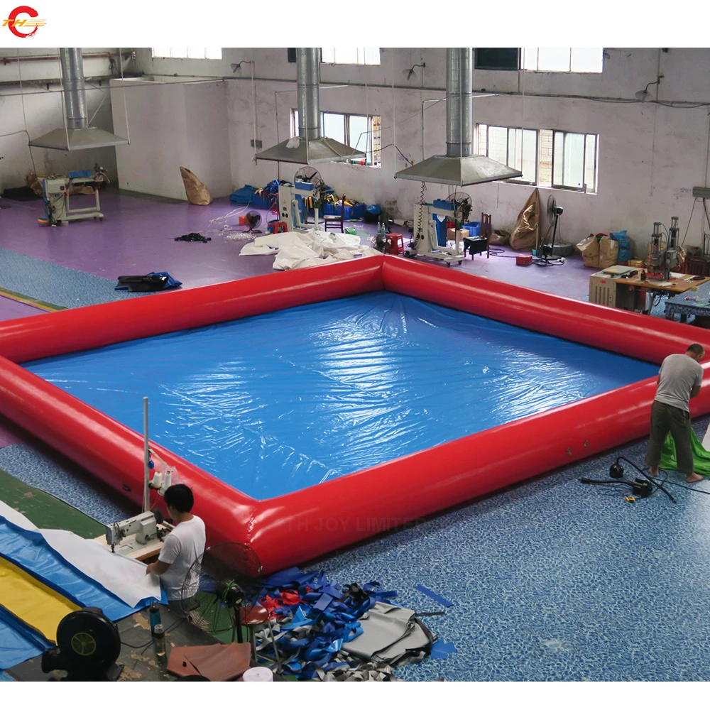 Free Door Shipping 8x6m Inflatable Swimming Pool Water Pools for Paddle Boat Playground