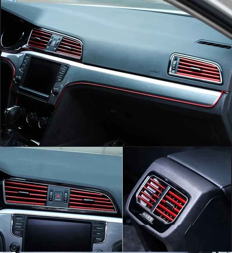 Auto Innen Dekorative Streifen 3D Auto Tür Mittelkonsole Lücke Instrument Panel Dekorative Linie Auto Modifikation Liefert – Detail 12