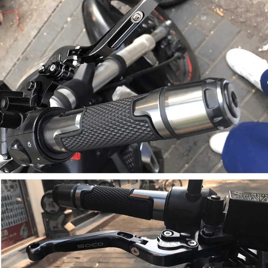 عتلات فرامل وقابض قابلة للطي قابلة للتعديل لدراجة Yamaha VMAX 1200 1985-2008 مع مقابض مقود الدراجة الآلية باستخدام الحاسب الآلي والخصب