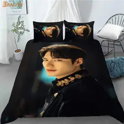 Custom Kpop Idol Lee Min Ho 3 pezzi Set copripiumino Set biancheria da letto moda piumino copripiumino federa tessili per la casa