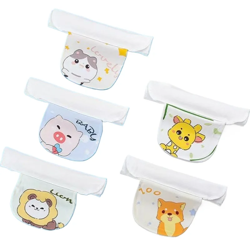 2/5 New Kindergarten Baby Pure Cotton Gauze Absorbent Towel Large Size Sweat Pad Towel A-Class Sweat Towel Suitable All Seasons