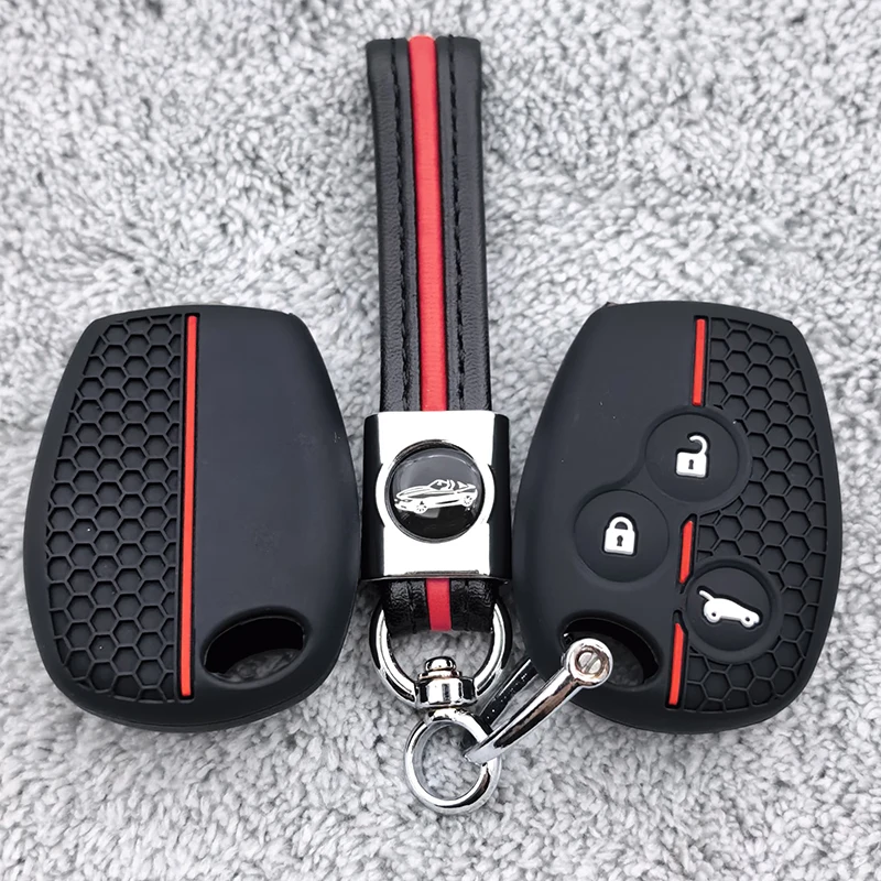 Silikon-Autoschlüsselhülle für Renault Megane Modus Espace Laguna Duster Logan Sandero Fluence Clio Kango für Nissan Almera Terrano